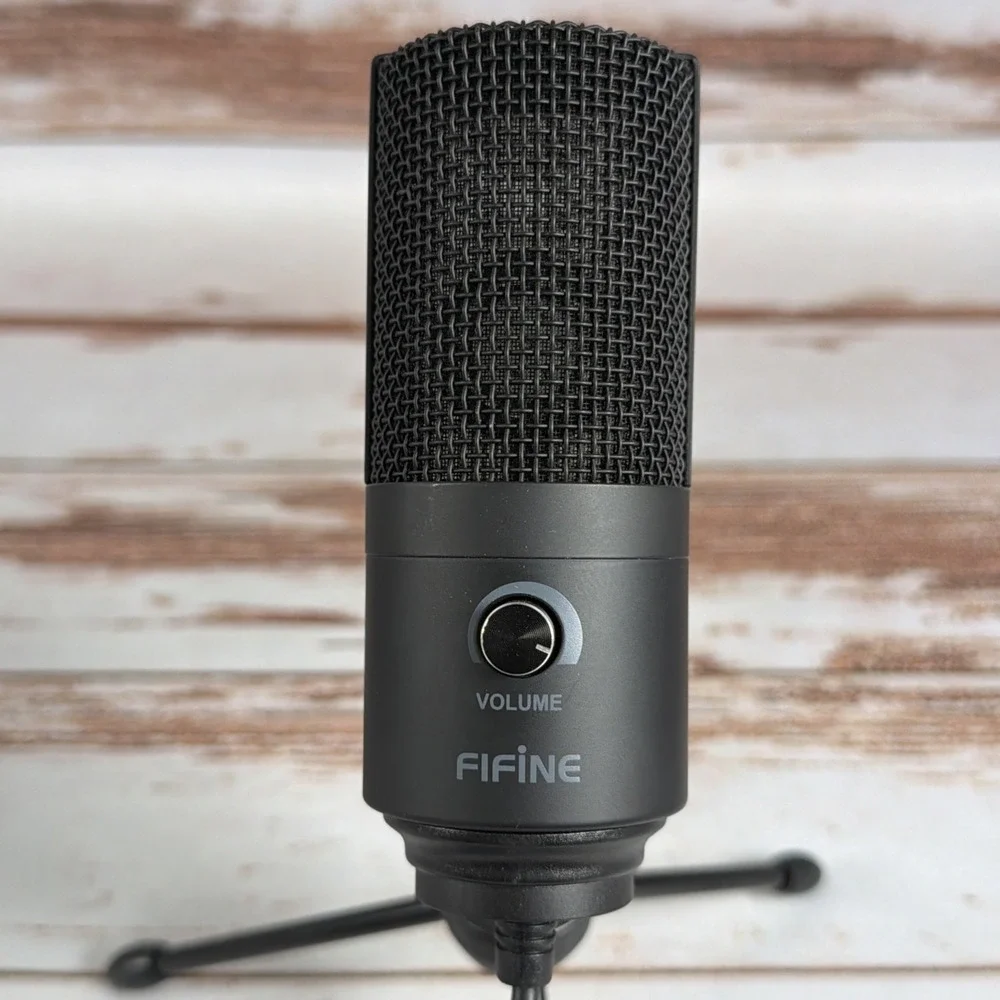 FIFINE USB Microphone Cardioid Condenser Mic with Desktop Tripod Stand